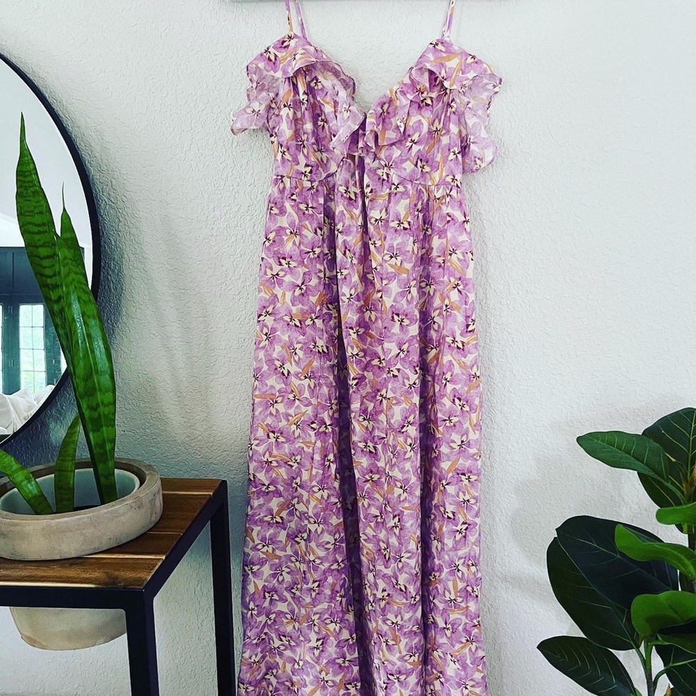 Lovely long dress.